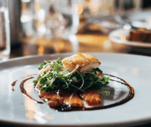 Colorful meal on plate